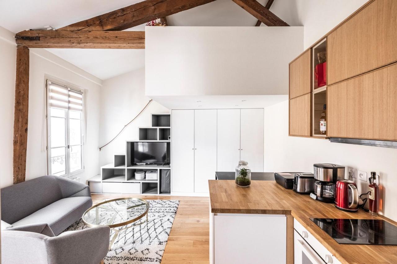 Tourville - Tres Beau Studio - Bail Mobilite Paris Extérieur photo
